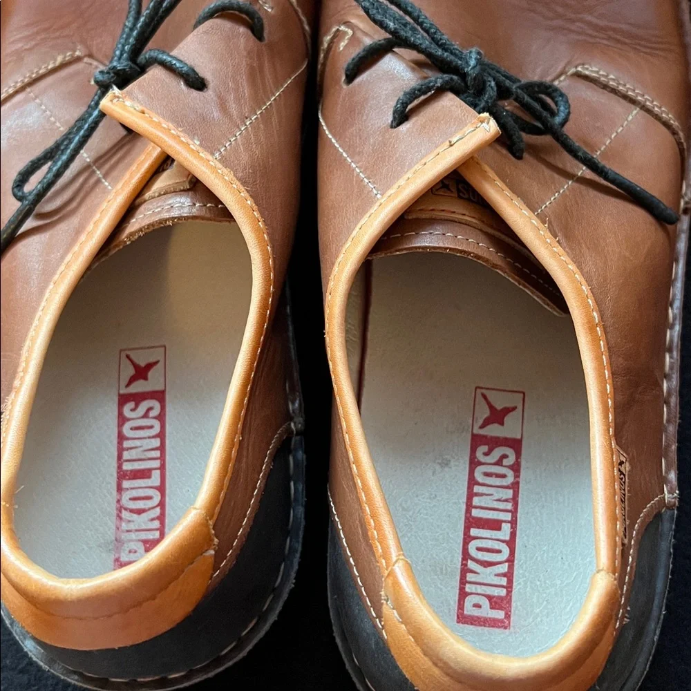 Santiago Brown Men’s Pikolinos Leather Shoes Size 45